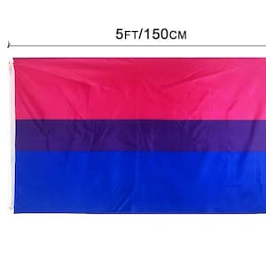 Bisexual Pride Flag 5ftx3ft Premium Quality indoor/Outdoor use LGBT Gay
