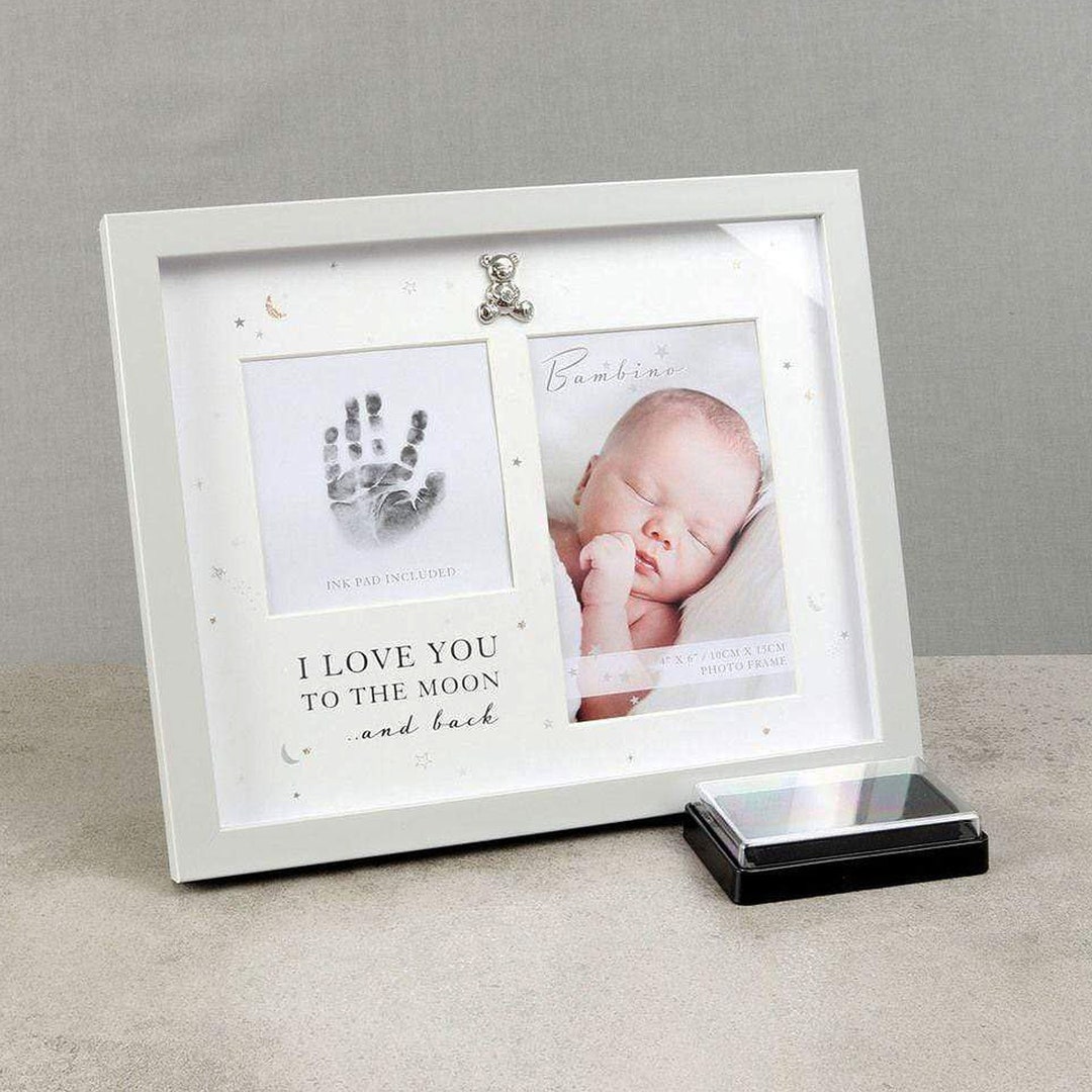 Personalised Handprint Frame With Ink Kit Personalised Baby Gift Baby