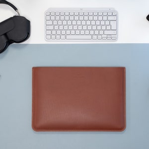 Capa de couro italiano de flor integral para MacBook Air de 15 polegadas