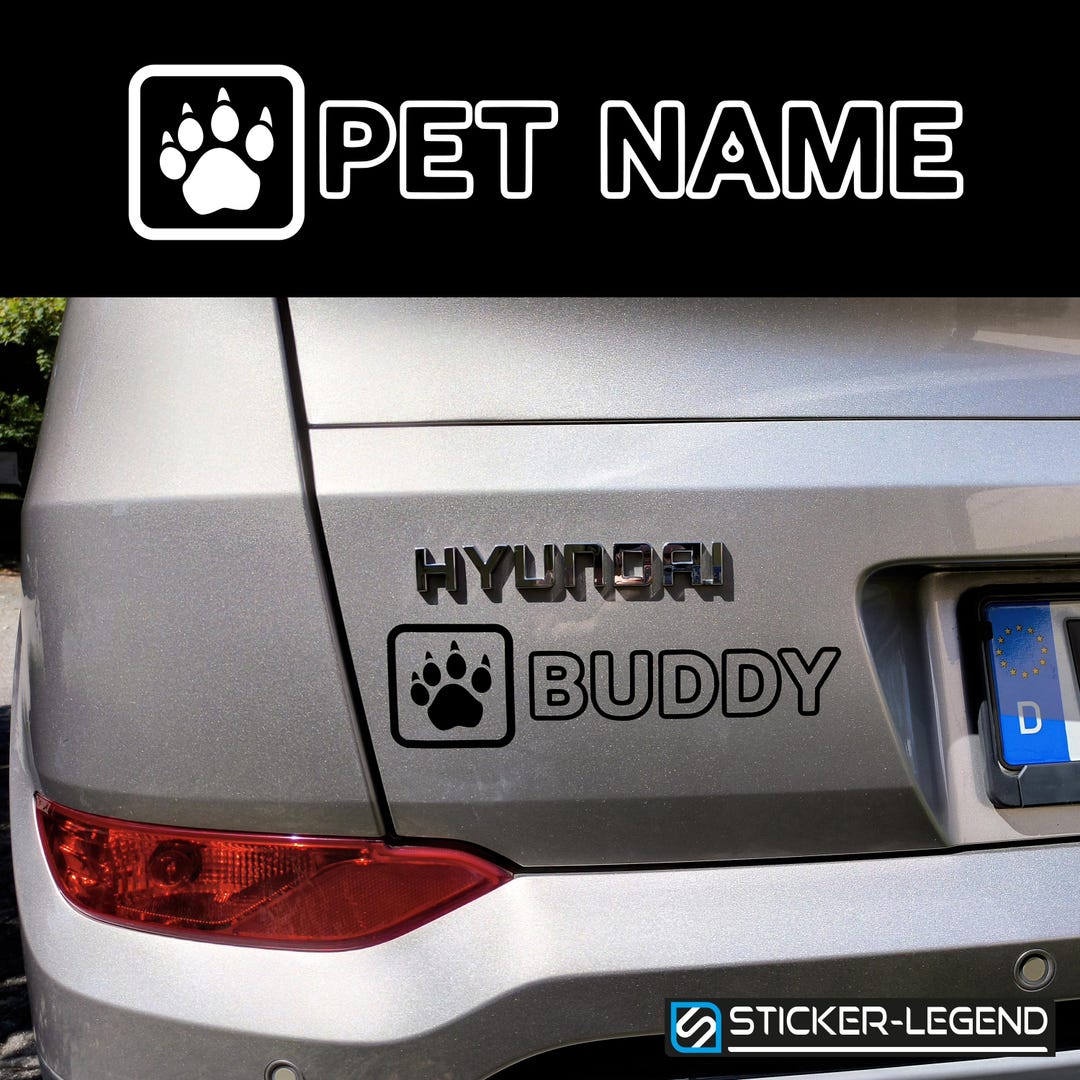 Confezione Adesivi Zampe Cane Zampe Cuore Love Zampe 10 Pezzi Per Auto O Moto Bici O Monopattino (Bianco - Foto 8