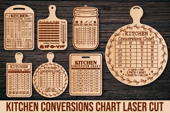 Decorative Kitchen Conversion | Kitchen SVG Design | Laser Cut Files