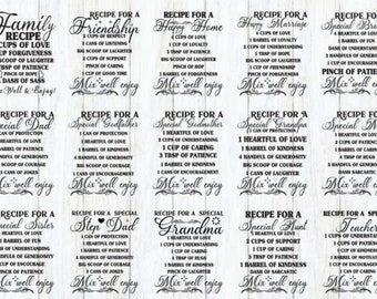 Recipe Svg Bundle, Cutting Board Quotes Svg, Laser Cut Files, Marriage Charcuterie Board Svg, Family Kitchen Svg, Kitchen SVG Design
