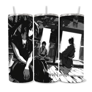 Manga Tumbler Wrap 20oz Skinny Tumbler PNG , Colorful Museum Quality Japanese Style Cute Manga Art Design Tumbler Wraps
