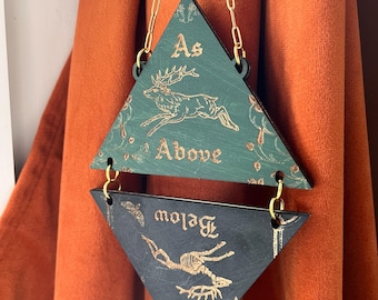 As Above So Below Wall Hanging - Witchy Home Decor - Alternative Gifts