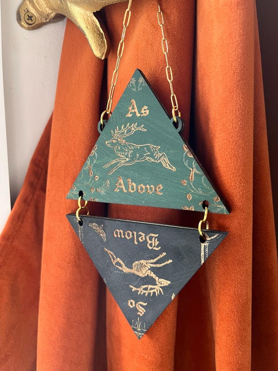 As Above So Below Wall Hanging - Witchy Home Decor - Alternative Gifts