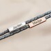 Personalized Date Name Magnetic Rope Bracelets, Bracelet Matching Set ...