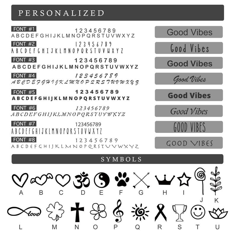 Laser Engraved Couples Rings, Personalzied Text Icon Minimalist ...