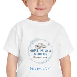 Naps Milk Rodeos T-Shirt, Cowboy In Training Tee, Cute Western Shirt, Baby Cowboy Shirt, Rodeo Baby Clothes, Infant T-Shirt, Toddler T-Shirt