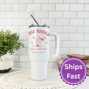 Last Rodeo Bachelorette Tumbler, Personalized Nashville Trip 40 oz Tumbler, Cowgirl Boots Bridal Party Gift, Custom Bachelorette Party