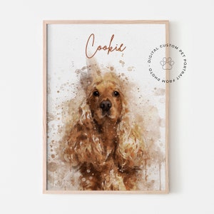 Watercolor pet portrait from photo | Dog Painting | Pet Illustration | Dog Portrait | Pet Cartoon | Cat Portrait | Watercolor Illustration