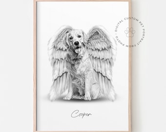Engel Hund Figuren Als Gedenkgeschenk – Handbemalt, Aus Kunstharz, Für Hundeliebhaber & Trauernde