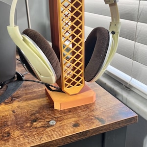 Soporte minimalista moderno para auriculares / Soporte ecológico para auriculares / 100 % biodegradable a partir de materiales reciclados para auriculares y audífonos