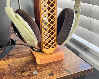 Modern Minimalist Headphone Stand | Eco- Friendly Headset Holder | 100% Biodegradable from Recycled Materials for headsets and headphones