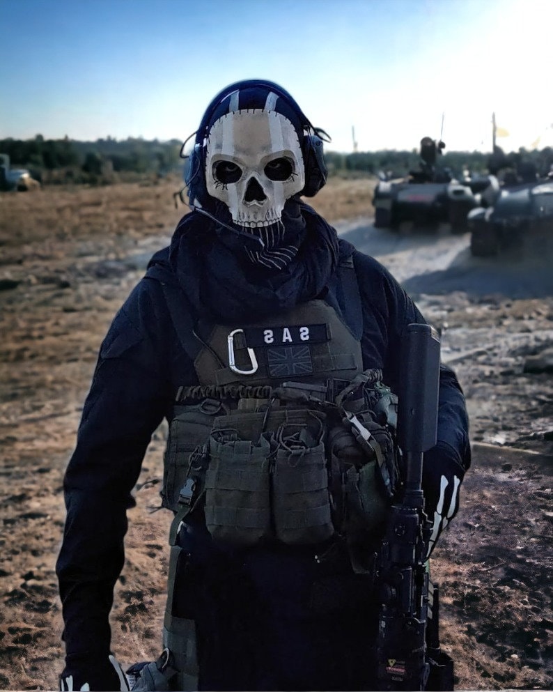 MWII Ghost Mask 2022 COD Cosplay/Airsoft/Tactical