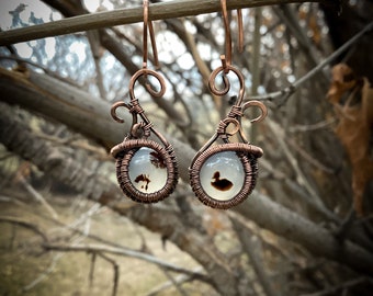 Pendientes de gota moteada