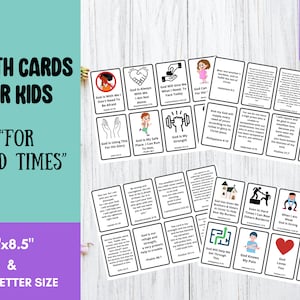 Verdades Bíblicas para Niños &quot;Todo Sobre Mí&quot;- Paquete de Tarjetas Imprimibles // Biblia para Educar en Casa