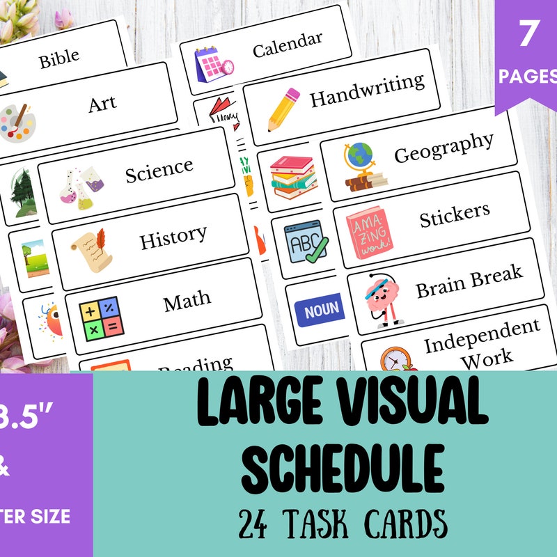Homeschool Schedule - Etsy