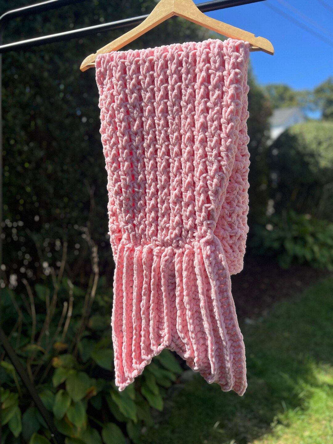 Custom Crochet Mermaid Tail Blanket Etsy