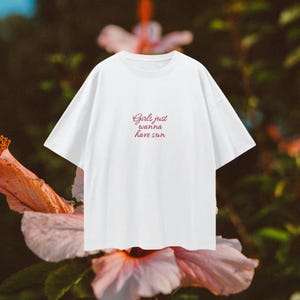 Girls just wanna have sun tee | Aesthetic summer tee | Gift for her