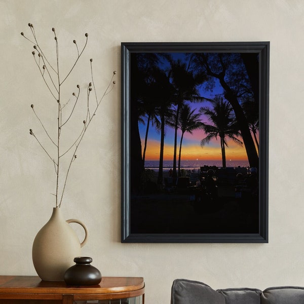 Radiant Thai SUNSET With Colorful BEACH SCAPE Photographic Print Wall Art Gift For Nature Lovers
