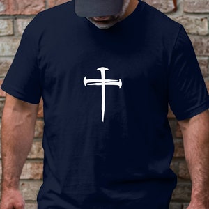 White Cross T-Shirt, Christian Faith Shirt for women or shirt for men, Inspirational shirt, Religious Faith Shirt, motivational shirt
