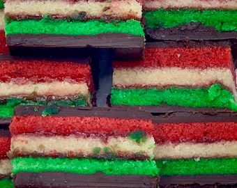 Handmade Italian Rainbow Cookies from Brooklyn!