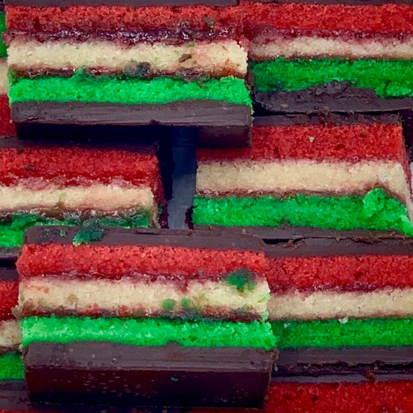 Handmade Italian Rainbow Cookies from Brooklyn!