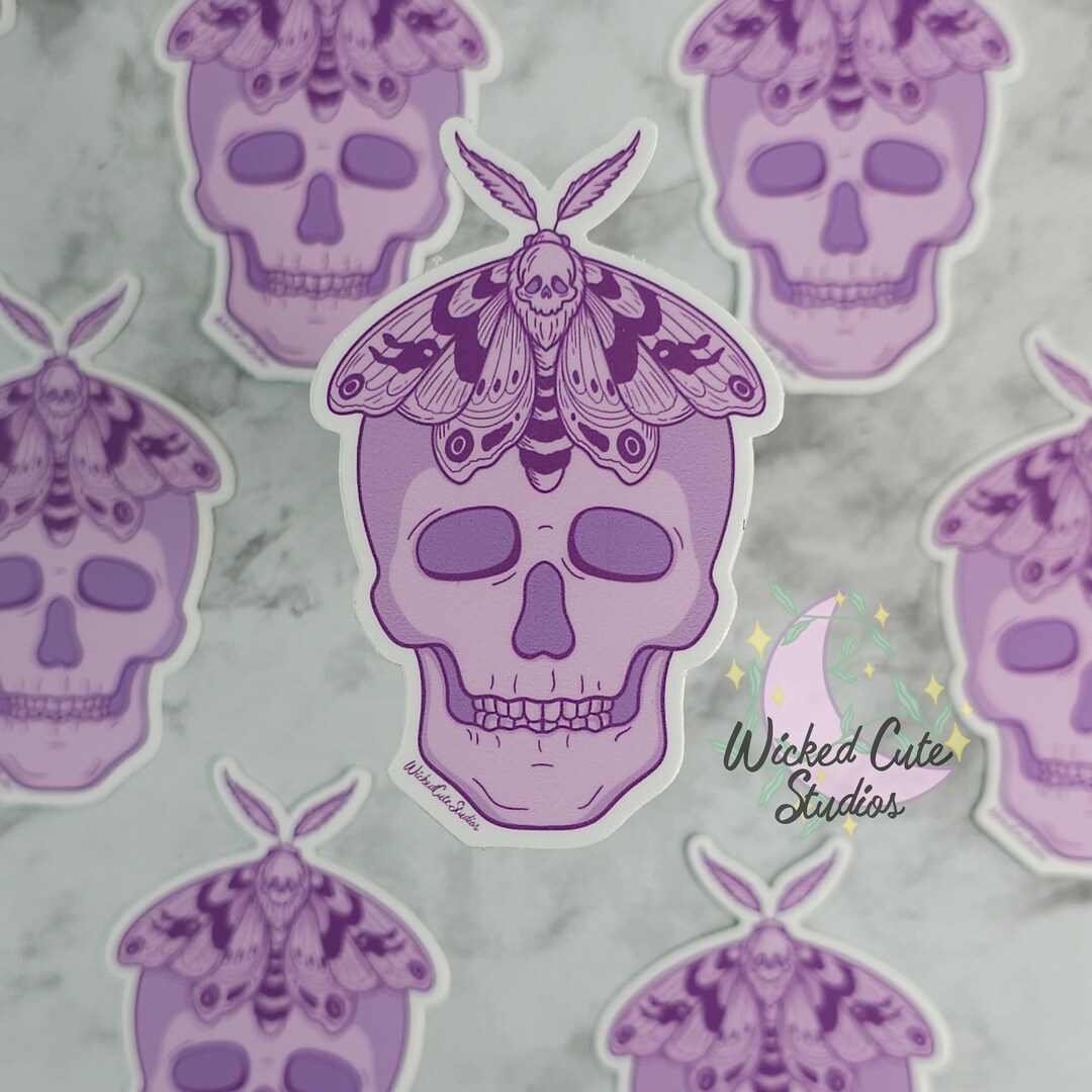 Death Head Sticker Vinyl Stickers - Etsy