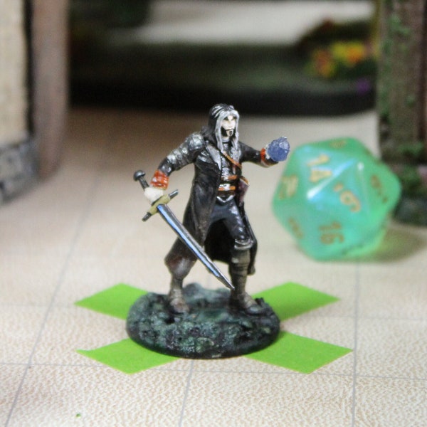 Multiclass Fighter Wizard Human Male Custom Hand Painted Miniature