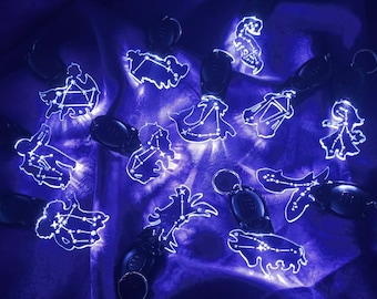 Light-up Zodiac Constellation Keychain