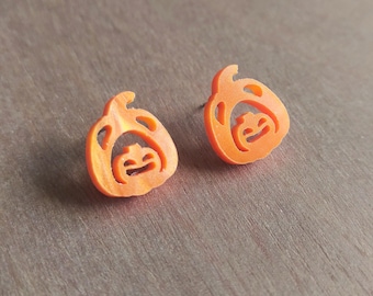 Jack O' Lantern Pumpkin Earrings