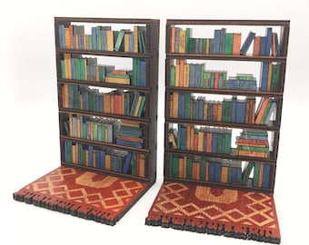 Miniature Bookshelf Bookends