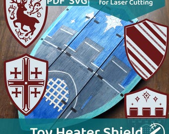 Toy Heater Shield Designs for Laser Cutting - Flat, 3D, and Stencils - DIGITAL CRAFT FILE