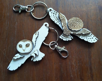 Twisty Owl Keychain / Bag Charm