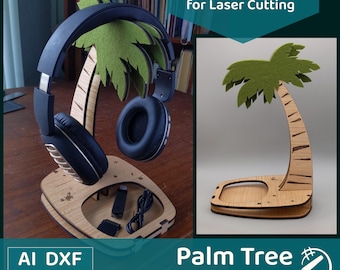 Palm Tree Headphone Stand- DIGITAL CRAFT FILE