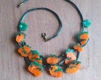 Pumpkin Patch Necklace for Fall