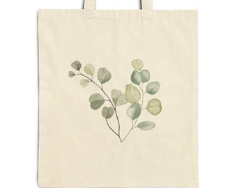 A simple design for a fashionable Chic Eucalyptus Elegance Tote bag gift for her or him. Perfect for mom on mothers day!