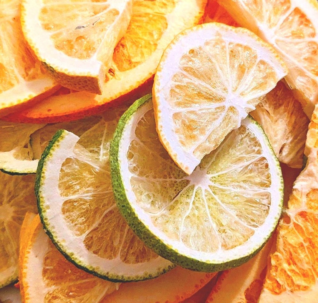 Dried Citrus Slices Freeze Dried Lemon Orange Lime Fruit Dried Fruit