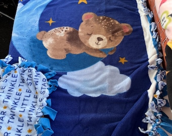 Twinkle Twinkle Little Star No Sew Fleece Blanket