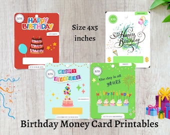 Money Lip Balm Pouch Template for Money Card Holder, Birthday Money Card, Money Card PNG Bundle, Gift Card Holder, PNG File