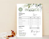 Editable Invoice Template, Printable Invoice, Custom Invoice Form, Services Invoice Template For Small Business, Blank Billing Template DIY