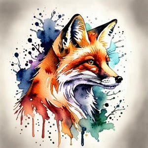 Watercolor Animal Art Digital Download Set Wildlife Wall Art Colorful Animal Prints Nature Art Set Watercolor Wildlife Art Prints