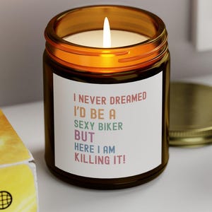 Humorous Gift for Bikers, Scented Candle Biker Gift, Relaxation Candle, Party Favors, Birthday Gift for Motorcycle Enthusiast, Biker Life