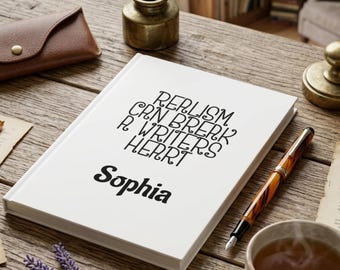 Writer Notebook | Realism Can Break a Writer's Heart Hardcover Journal | Novelist | creative writer | gift for writers | aspiring author