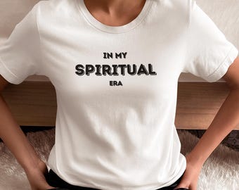 Spiritual Era Unisex Tee, Meditation Graphic Tee, Zen T-Shirt, Mindfulness Gift, New Age Clothing, Mental Health Awareness, Mindfulness