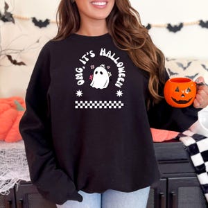 OMG It&#39;s Halloween-sweatshirt, Halloween-spooksweatshirt-Halloween uniek-herfstsweatshirt-griezelig seizoen, leuk Halloween-cadeau.