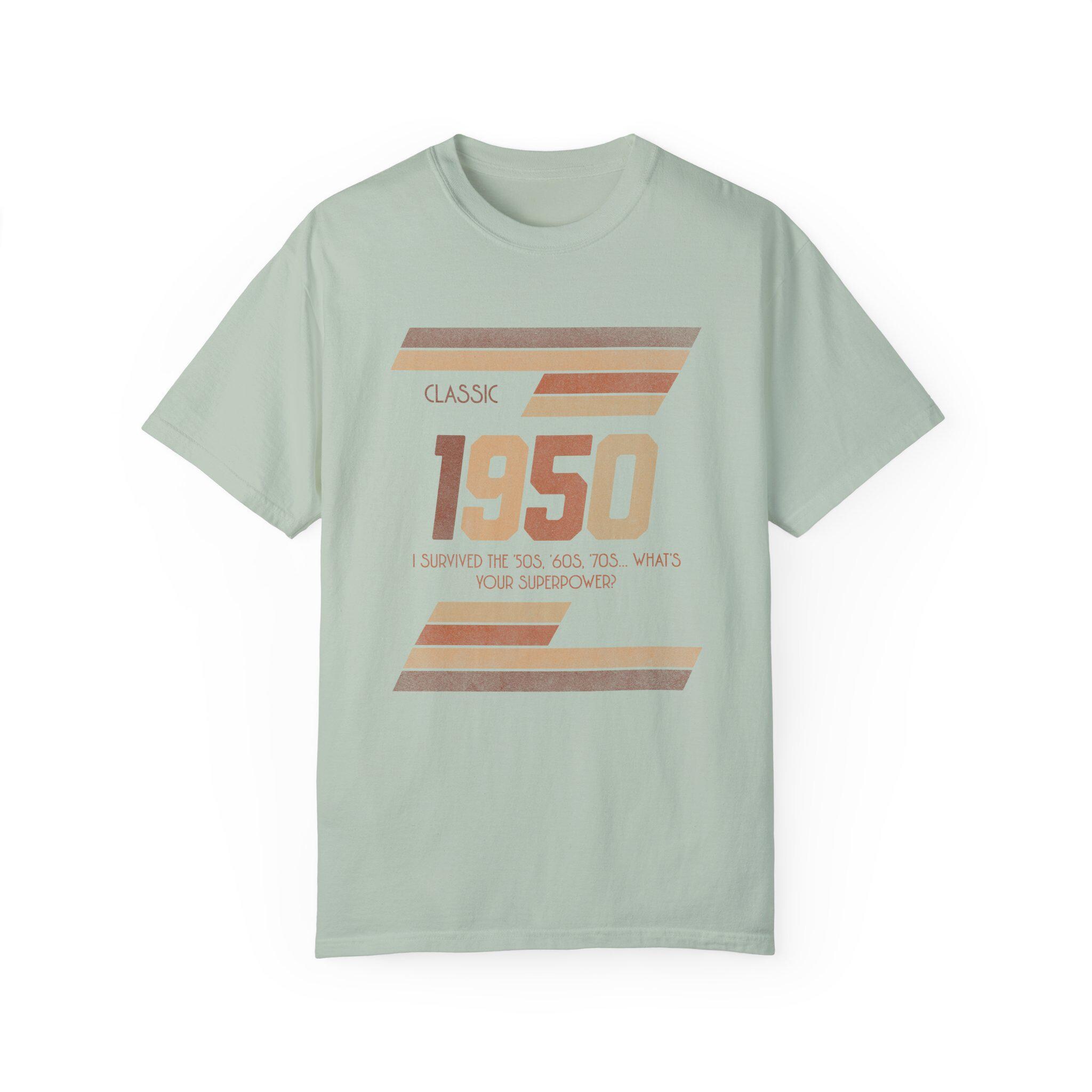 60s 70s tシャツ Vintage Survived 50s, 60s, 70s Tee, Funny Unisex Garment-dyed T
