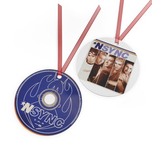 NSYNC primeiro álbum nos EUA Metal Ornament boyband dos anos 90 Natal Holiday