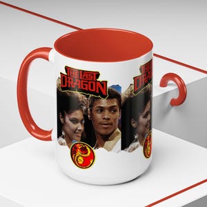 The Last Dragon Bros. Leroy 1985 Film Kaffeetasse, 15 Unzen - Film Liebhaber Geschenk, Retro Kino Tasse, Popkultur Teetasse, Einzigartige Küchen Dekoration, 80er Jahre