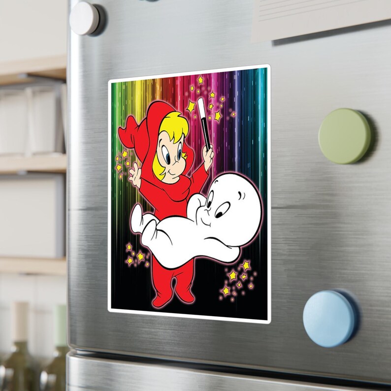Kiss-cut Vinyl Decals, Wendy the Witch and Casper the Friendly Ghost ...